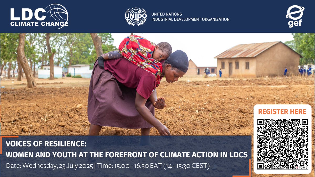 Join the Voices of Resilience Webinar! 

Frontline Stories: Surviving &amp; Thriving in a Changing Climate

When: 23rd July 2025, 15:00 - 16:30 EAT

Easy Registration  : 
bit.ly/4kFFbGu

Don't Miss Out!

#LDCsWebinar #ClimateResilience #FrontlineStories