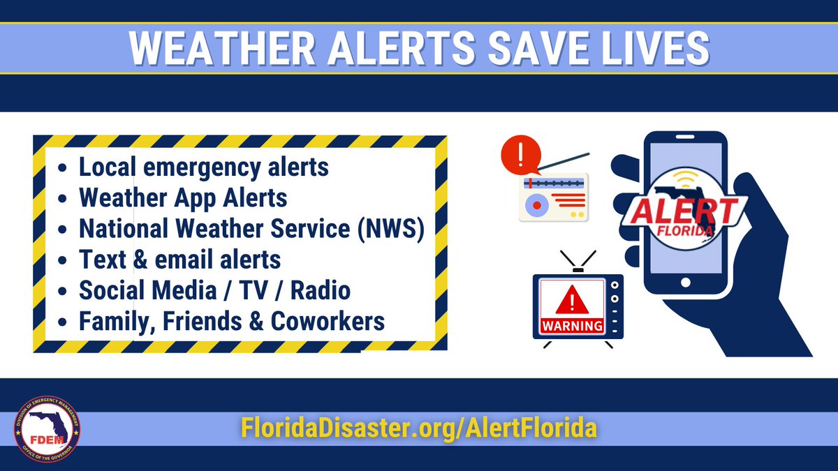 FLSERT's tweet image. ⚠️ 7/15/25: Flood Watches are in effect in Central FL now through late this evening due to expected heavy rain!
NEVER enter flooded roadways & continue to follow all orders from local officials.
Have multiple ways to receive alerts & act fast if a flash flood warning is issued.