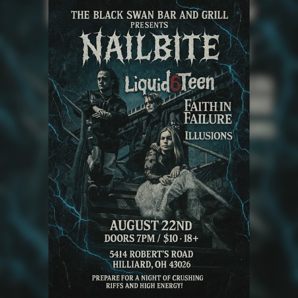 FaithInFailure's tweet image. Fort Wayne — you were unreal! 💥 Huge thanks for the love at Piere’s. We’ll be back 👊
Columbus, you're next:
🗓 Aug 4 @ Ace of Cups w/ Deadlands & Fear Culture
🗓 Aug 22 @ Black Swan w/ Nail Bite, Liquid6Teen & Illusions
Let’s rage 🤘 #SupportLocalMusic