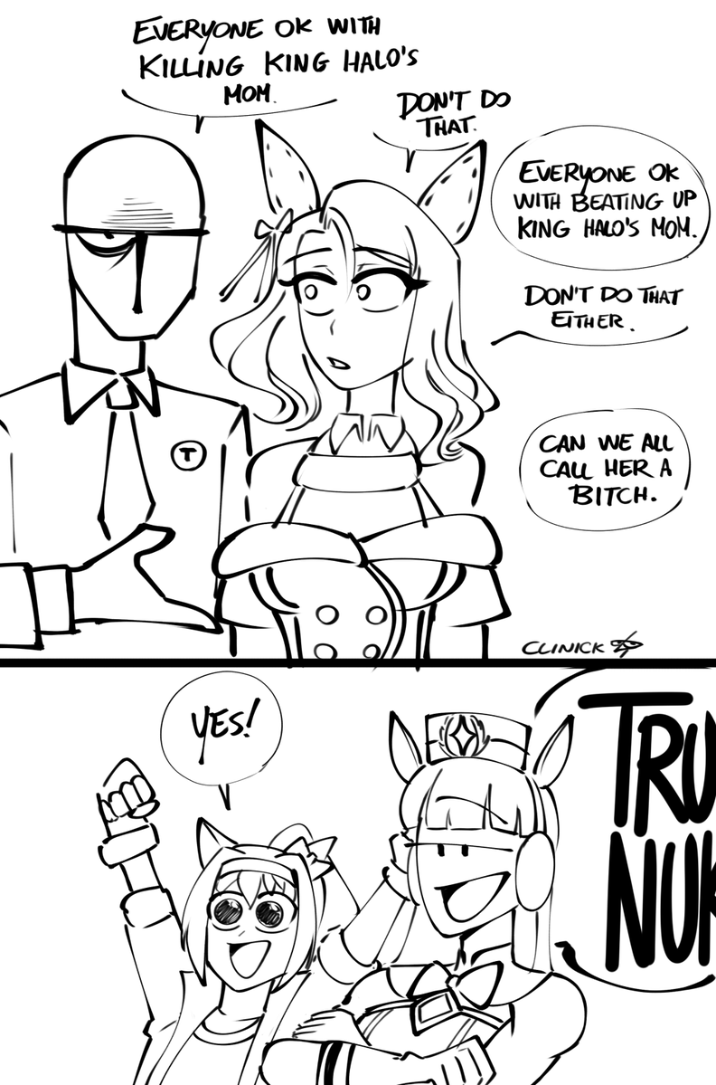ClinickCase's tweet image. umashitpost status 5
I played King Halo's career
#umamusume