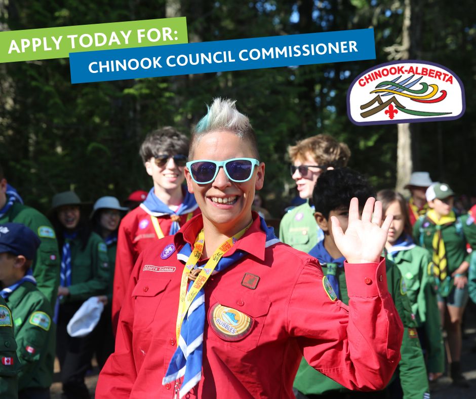 Scouts Canada (@scoutscanada) on Twitter photo 🌟 Calling leaders in Southern Alberta! We are recruiting a new Council Commissioner for Chinook Council.
Lead 3,000+ youth and 1,100 volunteers.
📅 Apply by Aug 31: publicappts@scouts.ca
🔗 scouts.ca/volunteer/volu…
#ScoutsCanada #ChinookCouncil #LeadershipOpportunity 🌟 Calling leaders in Southern Alberta! We are recruiting a new Council Commissioner for Chinook Council.
Lead 3,000+ youth and 1,100 volunteers.
📅 Apply by Aug 31: publicappts@scouts.ca
🔗 scouts.ca/volunteer/volu…
#ScoutsCanada #ChinookCouncil #LeadershipOpportunity
