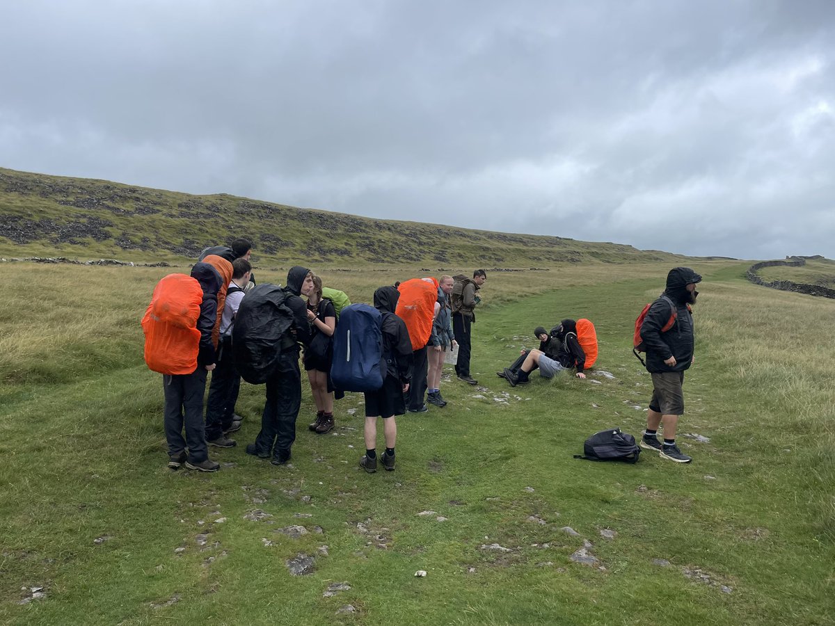 Gold qualifying expedition in the Yorkshire Dales has begun ! It’s a bit wet…again!!!