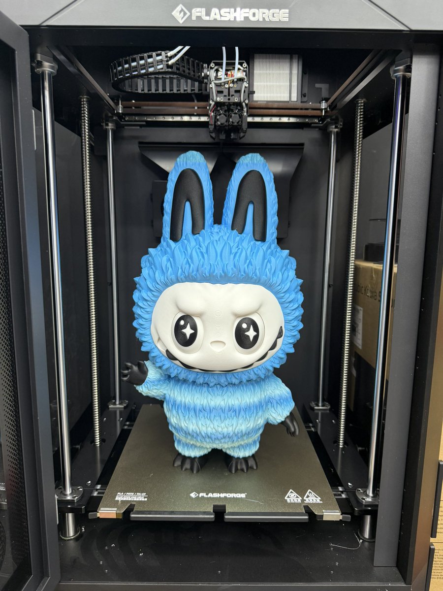 SamPrentice's tweet image. If you don’t hear from me again, this will be to blame. @ff3dprinters @Polymaker_3D #labubu #polymaker 320% #guilder3max