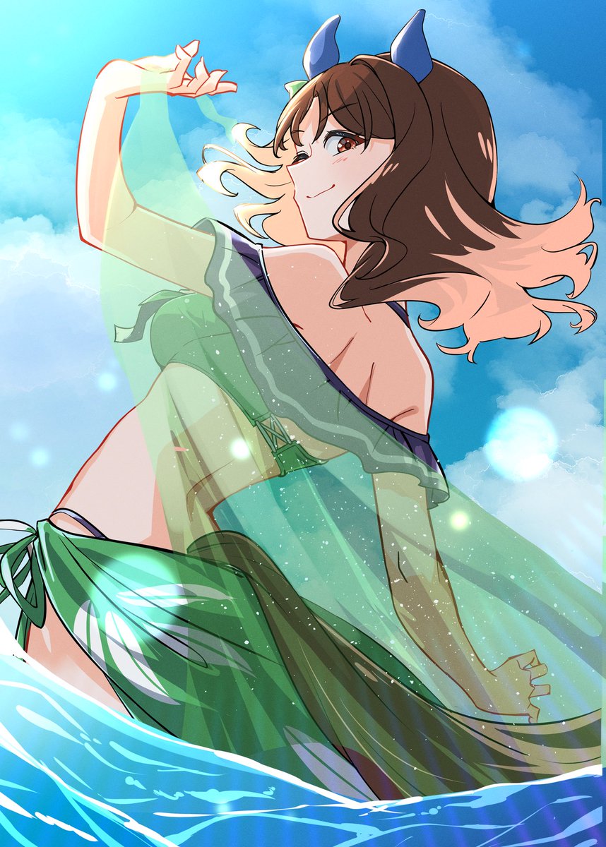 #ウマ娘　#Umamusume
水着キング
