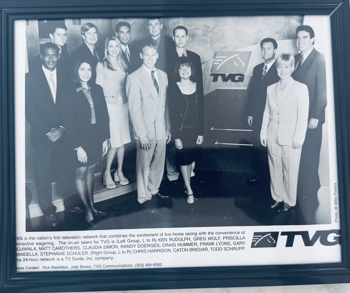 caton bredar (@cbredar) on Twitter photo In honor of 26 years of horse racing television…the original on air team. In honor of 26 years of horse racing television…the original on air team.