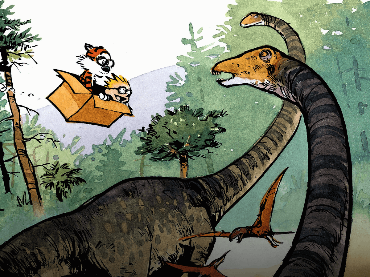Is there a specific "Calvin and Hobbes" strip you love, but can’t remember when it ran? 

Challenge accepted—describe it below and we’ll try to track it down for you. 👀 #CalvinandHobbes40