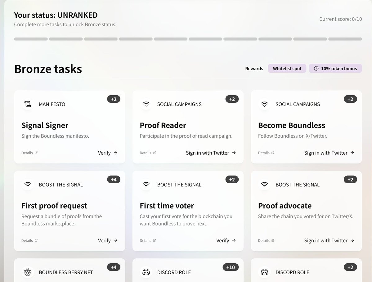 Hutaba, PhD (@hoseonahn) on Twitter photo Boundless Mainnet Beta 리μλ μ°Έμ¬νκΈ°
1. signal.beboundless.xyz/rewards#tiers
λ°©λ¬Έν΄μ μ§κ°μ μ°κ²°
2. signal.beboundless.xyz/boost
μμ 0.002 ETH λ΄κ³ Proof μμ²νκΈ°
μμ²ν λ€μμ νΈμ νλΌκ³ νλλ°, νμΈμ!
3. Boundless κ° λ©ν°μ²΄μΈ μ§μνλ€λ³΄λ μνλ 체μΈμ ν¬ννκΈ° (μ λ μλΌλ νμ΅λλ€), Boundless Mainnet Beta 리μλ μ°Έμ¬νκΈ°
1. signal.beboundless.xyz/rewards#tiers
λ°©λ¬Έν΄μ μ§κ°μ μ°κ²°
2. signal.beboundless.xyz/boost
μμ 0.002 ETH λ΄κ³ Proof μμ²νκΈ°
μμ²ν λ€μμ νΈμ νλΌκ³ νλλ°, νμΈμ!
3. Boundless κ° λ©ν°μ²΄μΈ μ§μνλ€λ³΄λ μνλ 체μΈμ ν¬ννκΈ° (μ λ μλΌλ νμ΅λλ€),