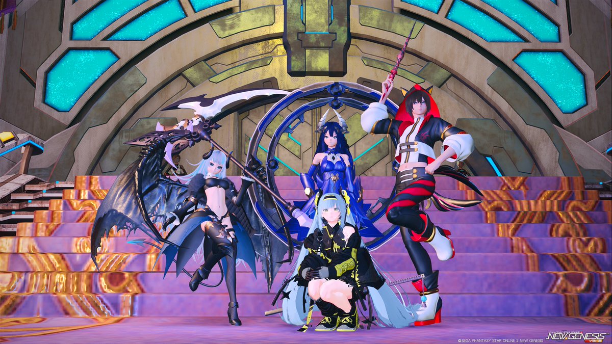#PSO2NGS_S︎S 
#メンテの日なのでssを貼る 

仲間たち٩( 'ω' )و