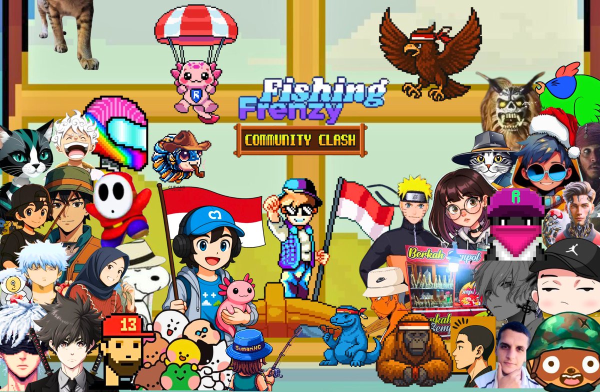 Yo Guys, Updated new member <a href="/FishingFrenzyCo/">Fishing Frenzy</a> Community Clash Fishing Frenzy Indonesia 🇮🇩 

I think <a href="/0xconfucian/">JW</a> want join 😆

Register here 
clash.fishingfrenzy.co

and select "Join Fishing Frenzy Indonesia🇮🇩" 
• Name
• User ID

I missed you ? Tell me ⬇️