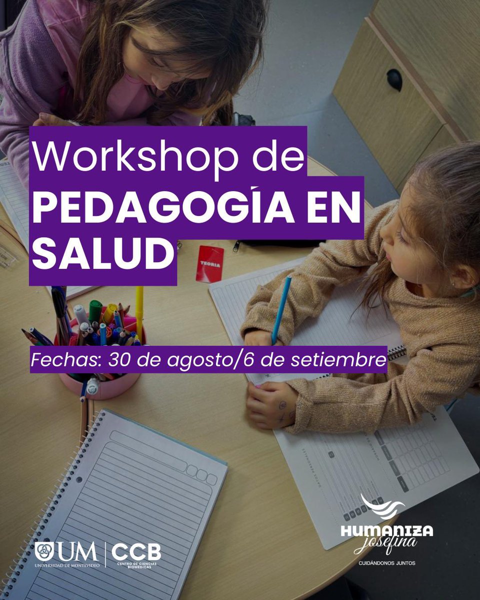 📣❗️En agosto estaremos impartiendo el Workshop Pedagogía en Salud junto a <a href="/UnivMontevideo/">Universidad de Montevideo</a> dirigido al personal de la salud.

Por inscripciones e información ➡️🔗um.edu.uy/ciencias-biome…