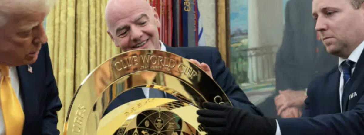 Following Trump’s boo-filled appearance at the FIFA Club World Cup Final, it’s been reported that the winning team was given a replica trophy at the event. Why? Because Trump is keeping the original trophy—which cost roughly $230,000—for himself.

According to Trump, the trophy