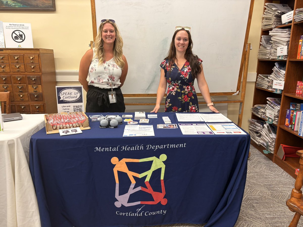 SenatorLeaWebb's tweet image. My office hosted Community Office Hours at the Cortland Free Library. My team connected with community members to offer support on housing, healthcare, and more. Thank you to @SVHC_CortlandNY and Cortland County Mental Health Department for joining us.