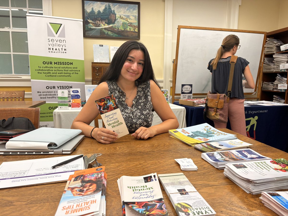 SenatorLeaWebb's tweet image. My office hosted Community Office Hours at the Cortland Free Library. My team connected with community members to offer support on housing, healthcare, and more. Thank you to @SVHC_CortlandNY and Cortland County Mental Health Department for joining us.