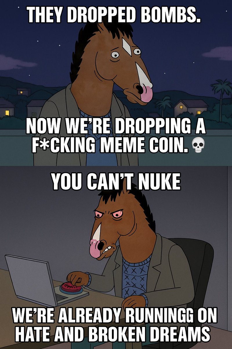 fuelisgone's tweet photo. They dropped bombs.
We dropped the WiFi.
Now we’re dropping a f**king meme coin. 💀

You can’t nuke $ZEROFUEL.
We’re already running on hate and broken dreams.

Press the button. Launch the rage.

🔻
#ZEROFUEL #pumpfun #Solana #memecoin #CryptoWar #shitcoinseason #degenarmy https://t.co/iiRSvgoTc5