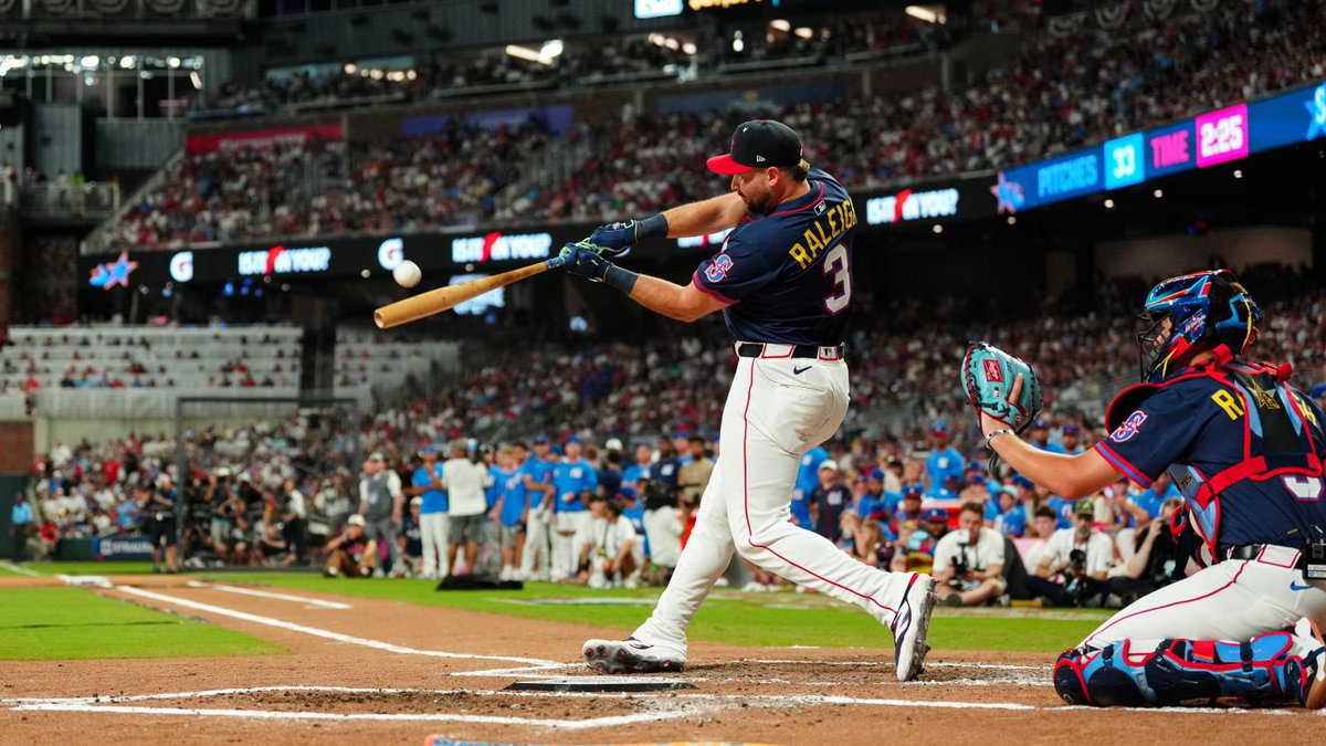 Lnics13_'s tweet photo. Cal Raleigh became the first catcher to win the  Home Run Derby, as he outlasted Tampa Bay Rays Junior Caminero. https://t.co/se2frXmMS1