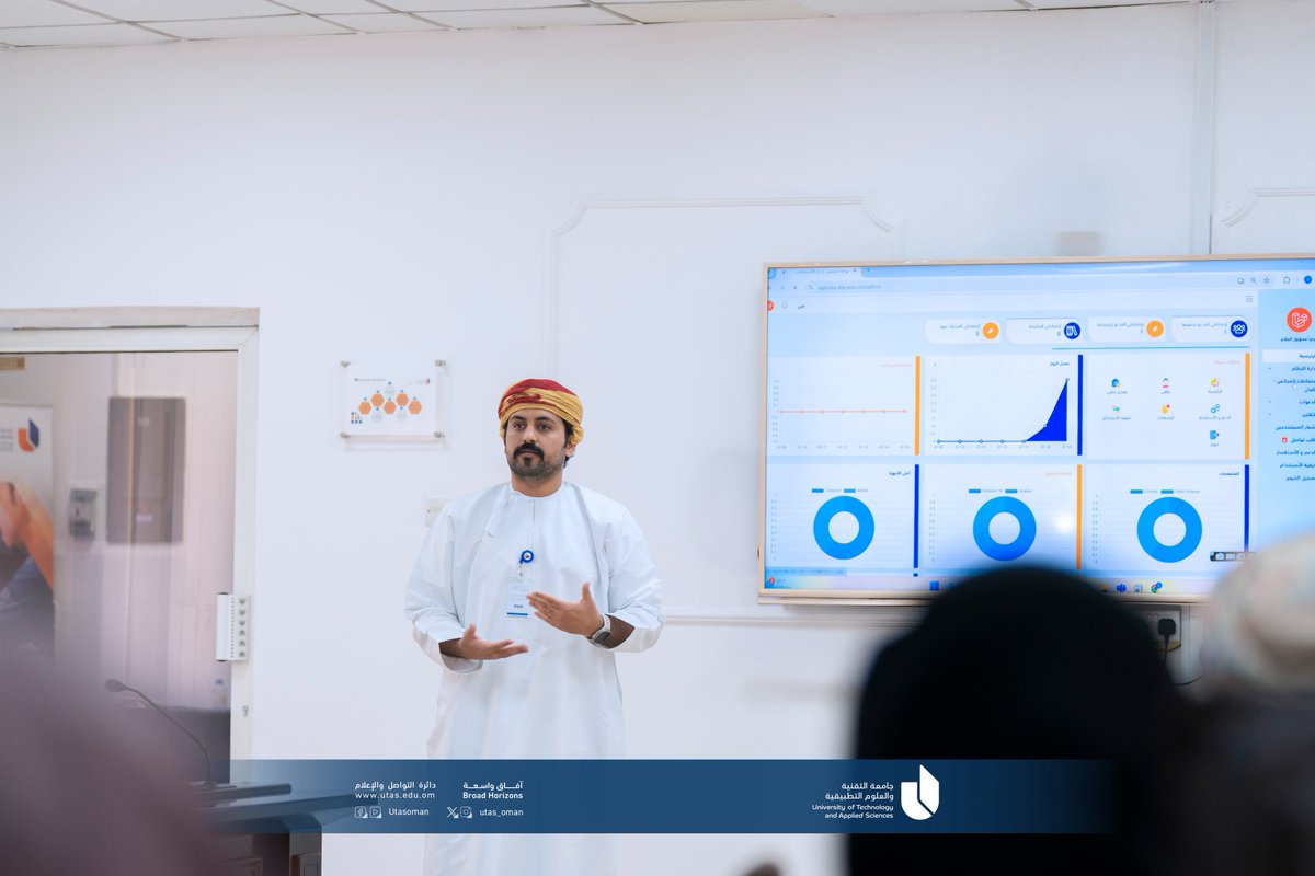 #يوتاس |

عقد المجلس الأكاديمي للجامعة اجتماعه السابع للعام الأكاديمي 2024/2025، وذلك برئاسة سعادة الدكتور سعيد بن حمد الربيعي -رئيس المجلس الأكاديمي-، وبحضور أعضاء المجلس.

نوقش خلال الاجتماع عددُ من الموضوعات الأكاديمية والفنية، منها نتائج الخريجين لفصل الربيع، ومستجدات