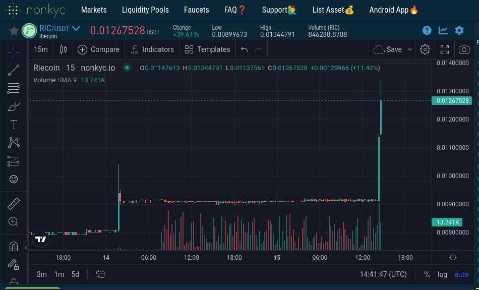 RiecoinDev's tweet photo. It will be a long way with highs and lows, but someday, we will be back to our $0.57 ATH and beyond. Grab some $RIC while it is still easy to stack them. Next Halving in 7 months. https://t.co/9AT7cF2BGy
