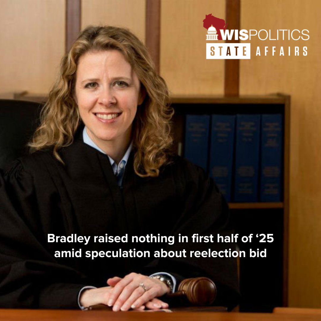 wispolitics's tweet image. Speculation 🤔 has picked up in #conservative legal circles that @JudgeBradleyWI is having second thoughts about running for a second 10-year term in spring 2026 amid a losing streak for #conservative candidates in spring races.
📲 Read more at wispolitics.com/2025/bradley-r…