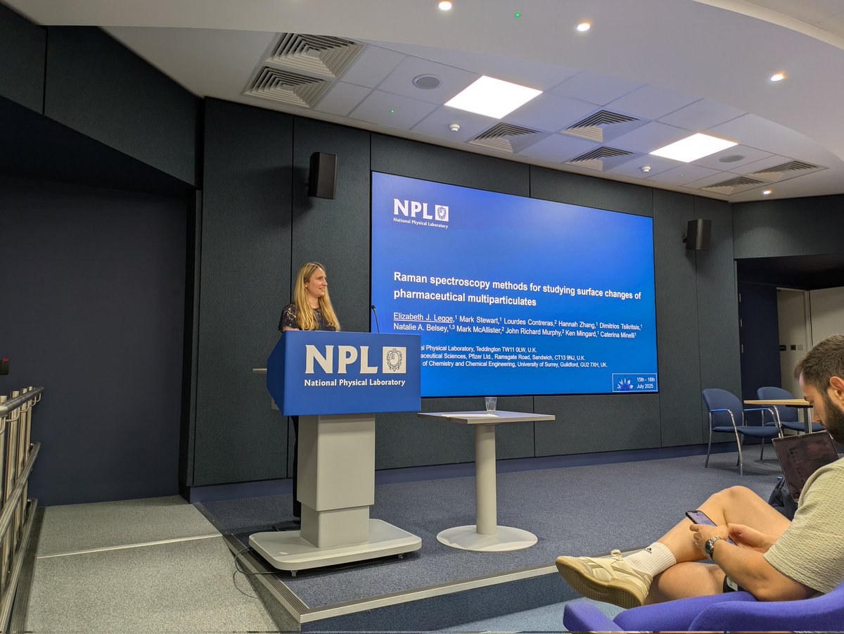 Our final talk today is from Elizabeth Legge from National Physical Laboratory (NPL) focusing on Raman spectroscopy of pharmaceutical materials.

Next up vendor presentations from <a href="/thermofisher/">Thermo Fisher</a>, <a href="/blue_scientific/">Blue Scientific</a> and <a href="/KratosAnalytial/">Kratos Analytical</a>, before our poster session &amp; conference dinner.