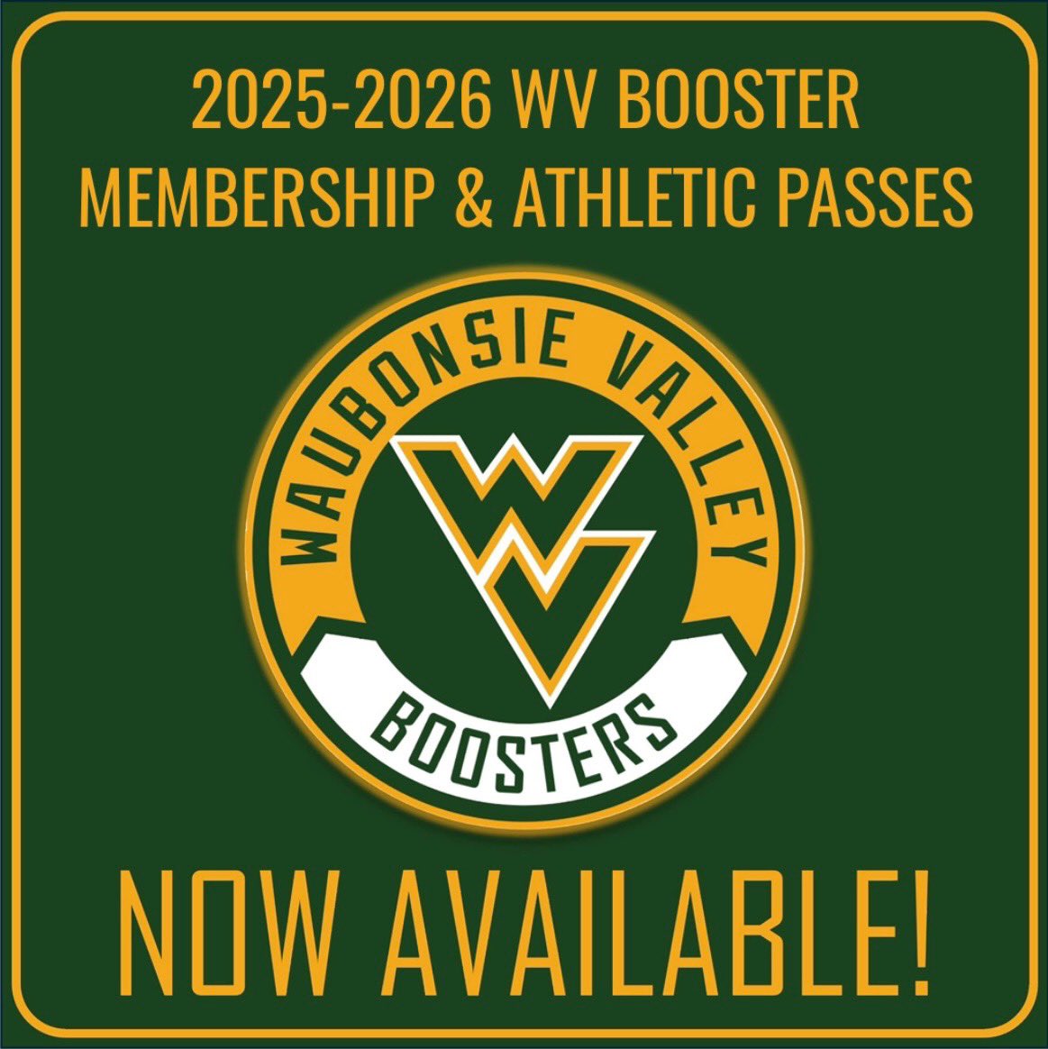 WVHS Booster Club (@wvhs_boosters) on Twitter photo WV Athletic Booster Membership now on GoFan! Digital athletic passes now available for purchase with a booster membership (ALL-IN-ONE packages offered just for YOU)!
LINK TO REGISTER: gofan.co/app/school/IL1…
If you have any questions, please contact Melissa info@wvhsboosters.org WV Athletic Booster Membership now on GoFan! Digital athletic passes now available for purchase with a booster membership (ALL-IN-ONE packages offered just for YOU)!
LINK TO REGISTER: gofan.co/app/school/IL1…
If you have any questions, please contact Melissa info@wvhsboosters.org