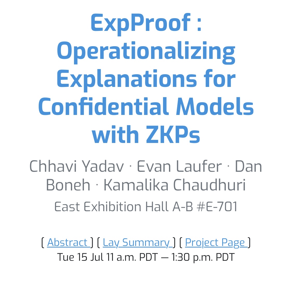 chhaviyadav_'s tweet image. I'll be presenting my poster today in the East Exhibition Hall A-B #E-701 from 11am-1:30pm &
then head to @NewInML to give a talk at 1:55pm in West Meeting Room 211-214!
Come say hi, can't wait for the exciting discussions!! :))