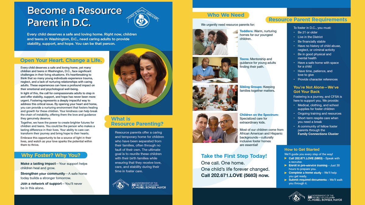 Open your heart. Change a life. 💜

DC kids &amp; teens need caring adults to foster love, stability &amp; support. You don’t have to be perfect—just present.

📞 202-671-LOVE to learn more.

#FosterDC #ResourceParent #OpenYourHeart #FosterLove
