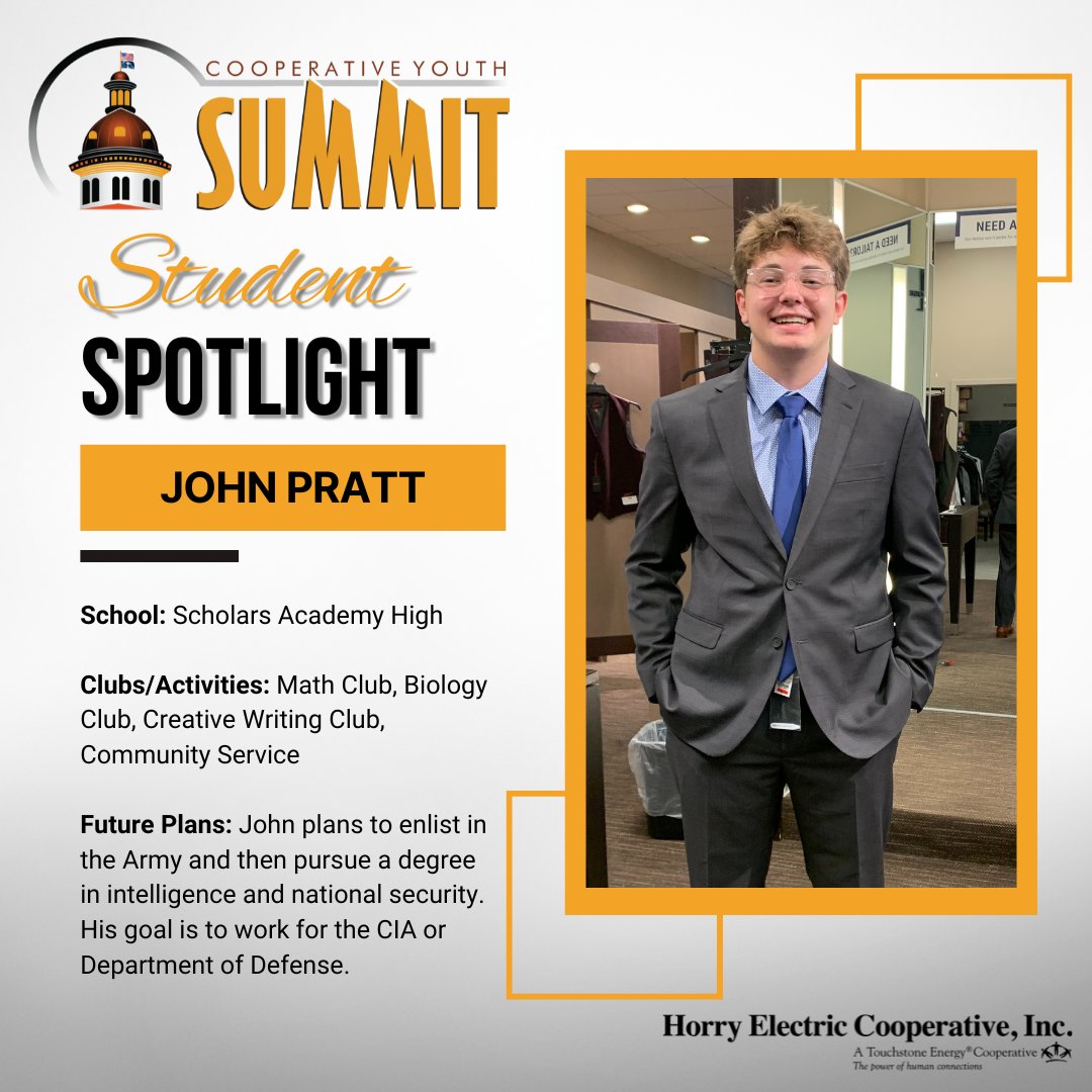 🌟 Big ideas in the capital city!

John Pratt is representing the community in Columbia during an unforgettable youth leadership trip—touring the Statehouse, connecting with lawmakers and diving into how electric co-ops are preparing for the future. #CooperativeYouthSummit
