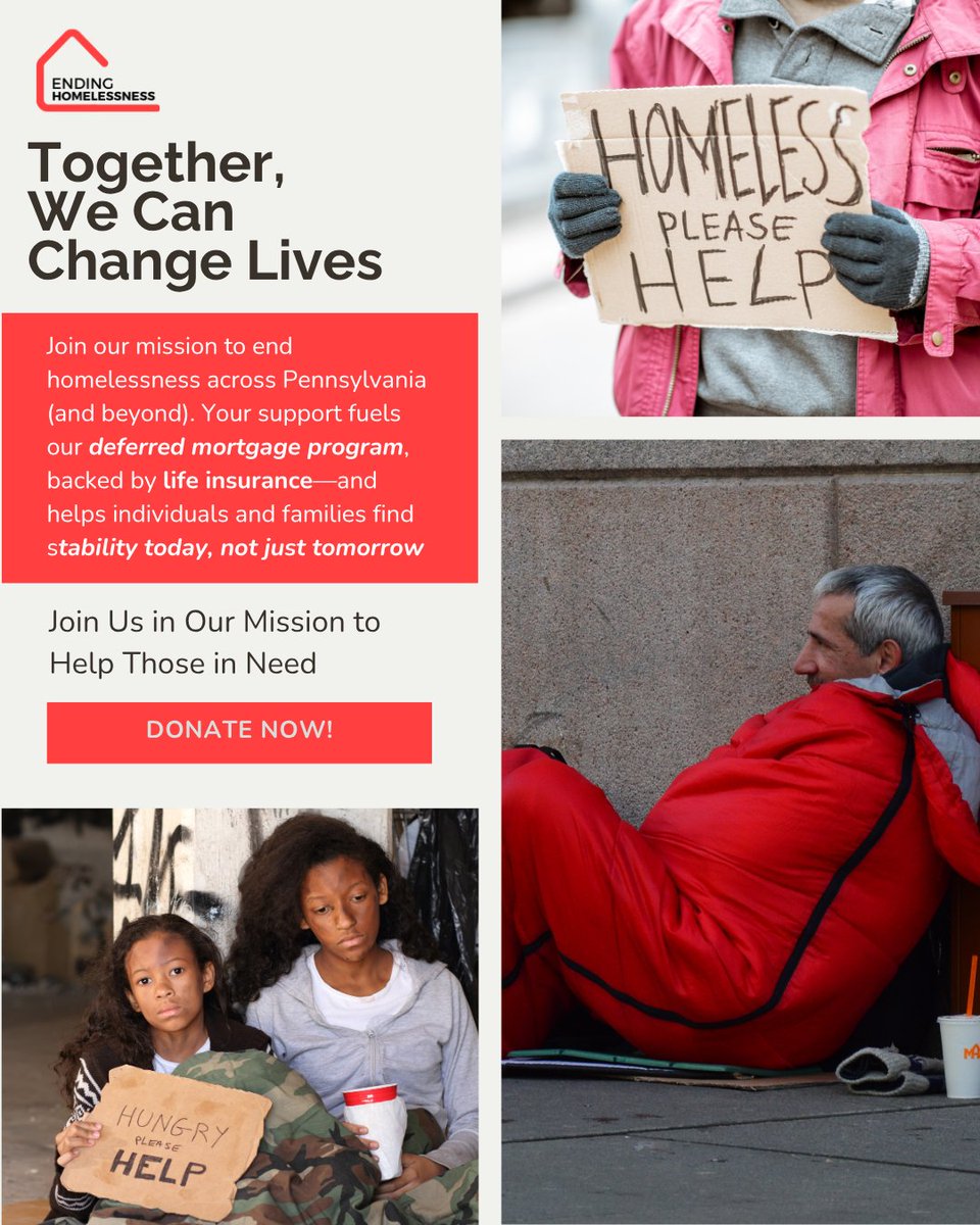 createopport's tweet photo. Our deferred mortgage assistance + life insurance isn’t a hand‑out—it’s a hand‑up toward lasting stability and dignity.

👉 Visit https://t.co/N24dcZqfj2 to find out if you or a loved one qualifies today.

#endhomelessness #homelessness #homelessnessawareness #helpthehomeless https://t.co/dpft11jcqT