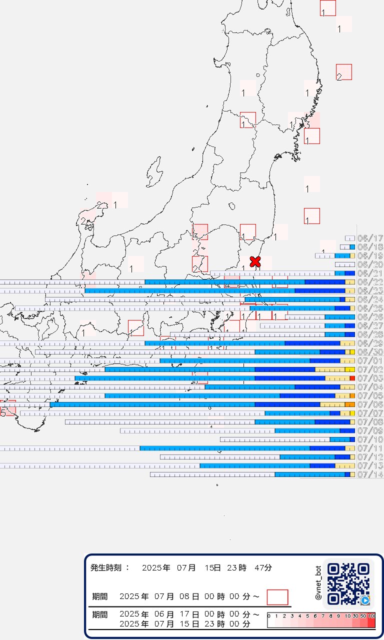 地震・大気汚染bot on X: 