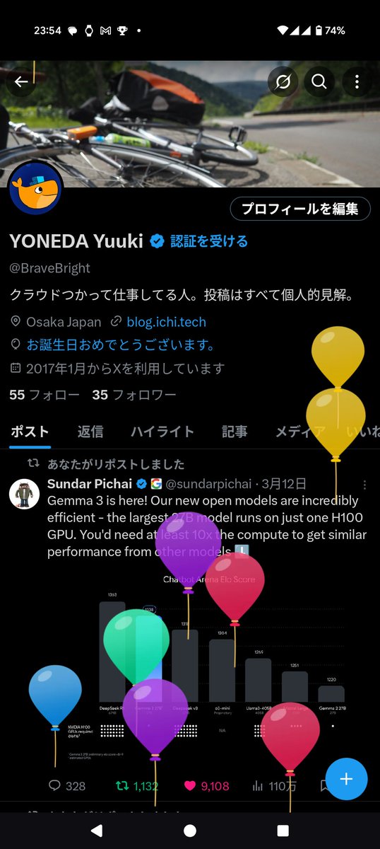 BraveBright's tweet photo. 十の位が一つ増えました🎊 https://t.co/bau1oMfkKY