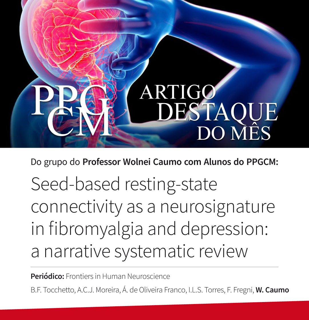 🧠 Uma revisão sistemática liderada por pesquisadores do nosso programa analisou estudos de neuroimagem funcional em repouso para entender melhor como funciona o cérebro de pessoas com depressão e fibromialgia: scopus.com/inward/record.…
