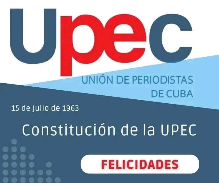 📢 #UnDíaComoHoy en 1963 se fundó la UPEC (Unión de Periodistas de Cuba), consolidando el compromiso con la ética, la verdad y la Revolución. 🎙️✊ #PeriodismoCubano #UPEC60