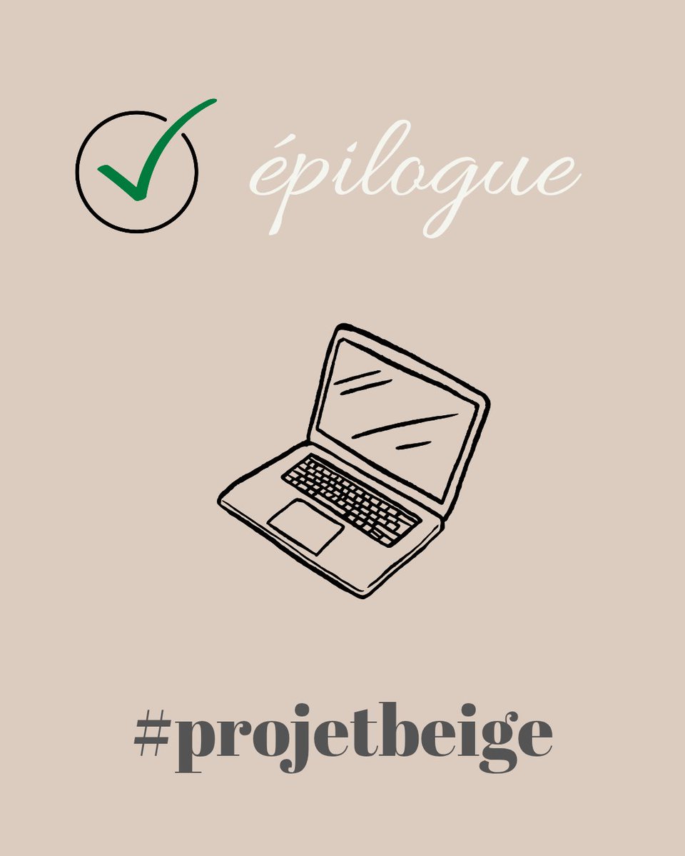 Voilà une autre étape de terminée. 😃

Maintenant, je laisse mon nouveau manuscrit se reposer quelques jours. Puis, je commencerai l'étape des relectures du #projetbeige.

Il y a plein d'étapes dans la #viedauteur. 😉