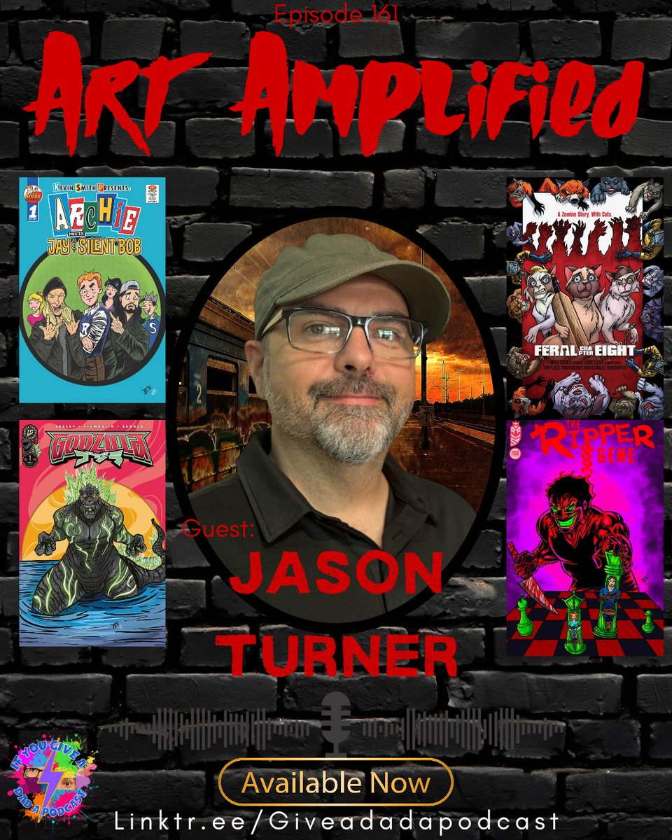 New episode is LIVE!
Nick sits down with artist &amp; musician Jason Turner to talk comic cons, art, music, and The Ripper Gene.
Plus:
 Superman movie thoughts
 In the Stacks review
 Jared pays tribute to Kevin Nikel aka Ivan Warsaw — a friend of the show
 linktr.ee/Giveadadapodca…