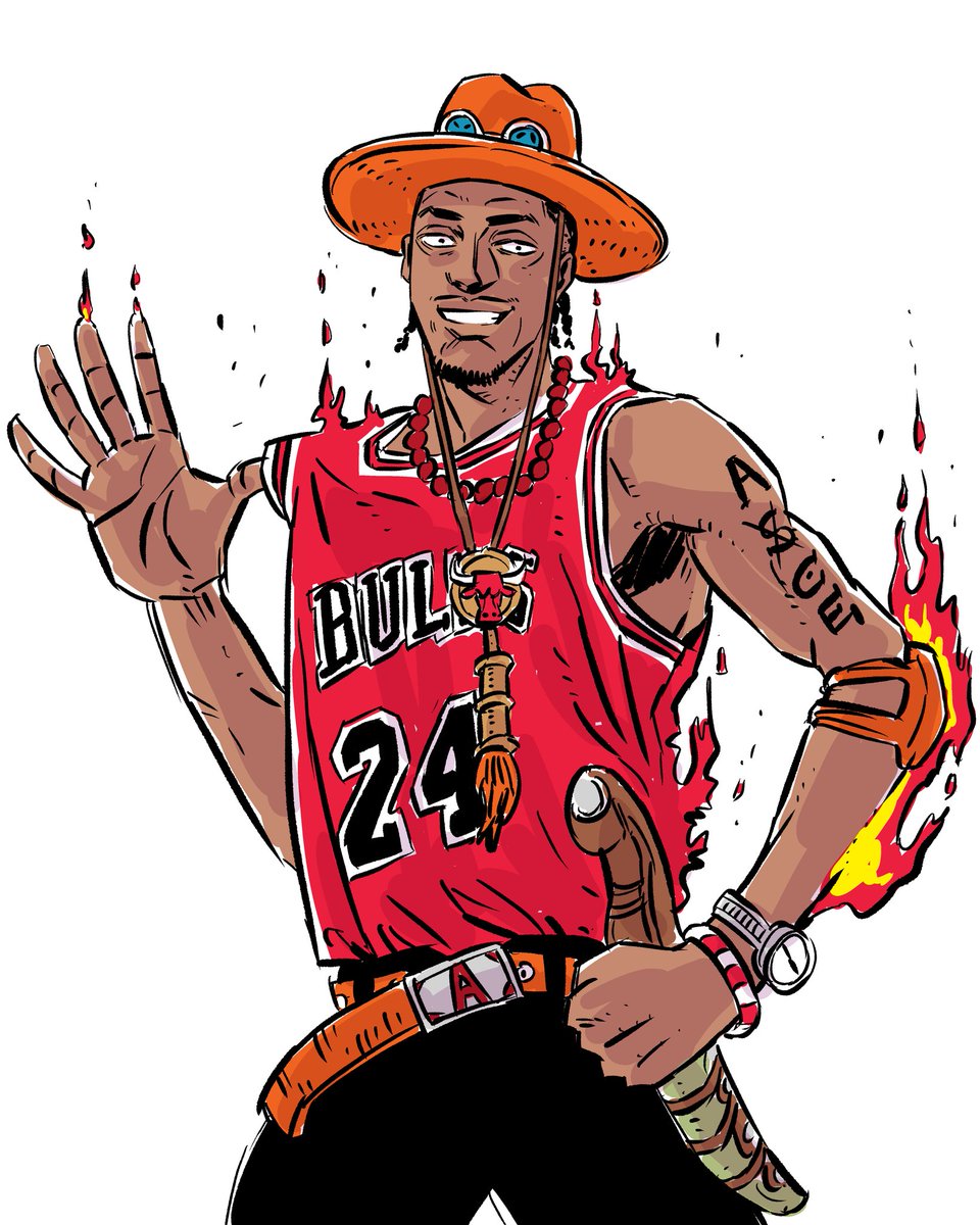 Ace is the 🐐.  - Noa Essengue 
#Bulls #ONEPIECE