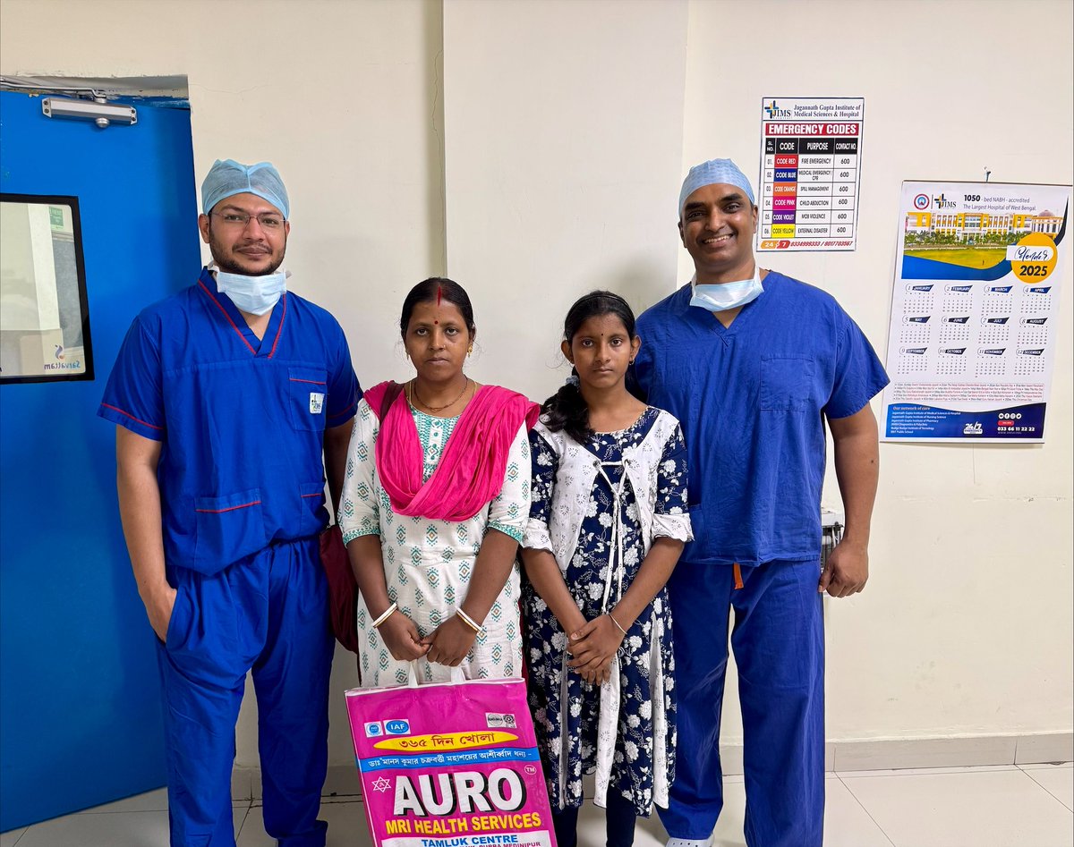 NNUH's tweet image. In March Mr Girish Swamy, Consultant Orthopaedic Spinal Surgeon, put together a team of specialists to operate on patients with severe scoliosis in Kolkata.
All the patients were charity cases who, without the interventions, would not have had access to these complex surgeries.