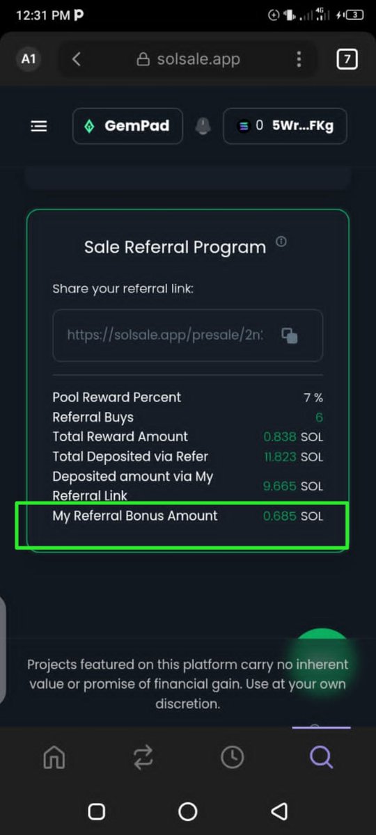 Someone's UPAD referral earnings - over $100. What’s your excuse?

Even without capital, you can build wealth with Unrugpad — just start referring and stay consistent.

Use your earnings to buy UPAD.

You're either in early or regretting later. Your choice.

#BAMBY #Pump $Sol