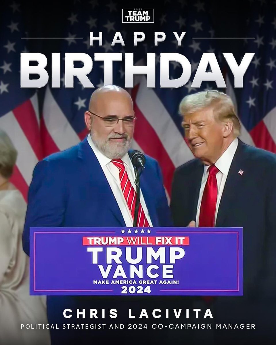 Happy birthday <a href="/ChrisLaCivita/">Chris LaCivita</a> 🇺🇸