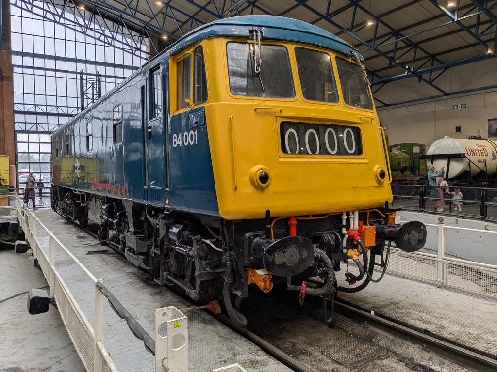 AntCoulls's tweet image. Last week was a Class 91, we wind back the years on the turntable @railwaymuseum today