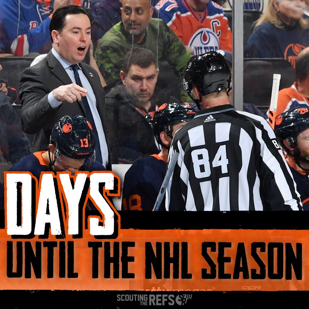 ScoutingTheRefs's tweet image. As liney Ryan Jackson knows, we've only got 84 DAYS until the start of the NHL season!