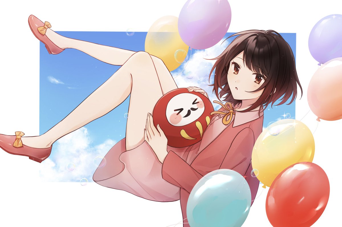 だるまさんになっちゃったちいかわ(՞ o̴̶̷̤ ̫ o̴̶̷̤ ՞) ちいかわ だるまになっちゃった！ころりん起き上がりこぼし