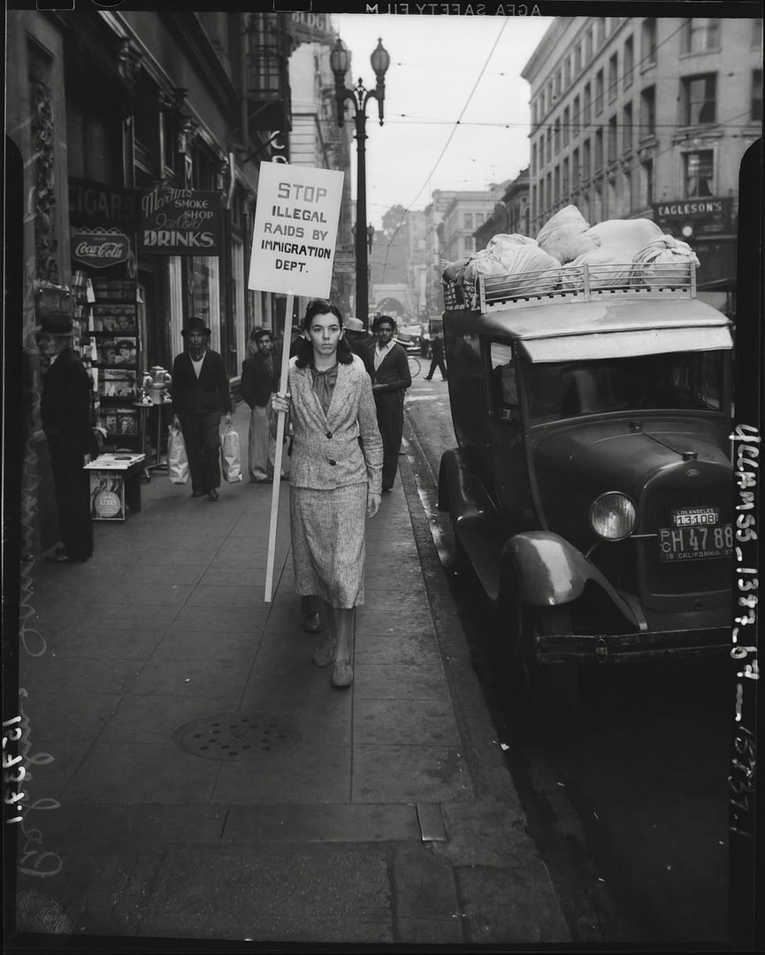 CalEndow's tweet image. It's critical to learn from our history, so we don't repeat the mistakes of the past.
1937 to 2025, and we're still fighting the same oppression.
Photo via @forgottenmadness_la. Source: UCLA Library. Photographer unknown.