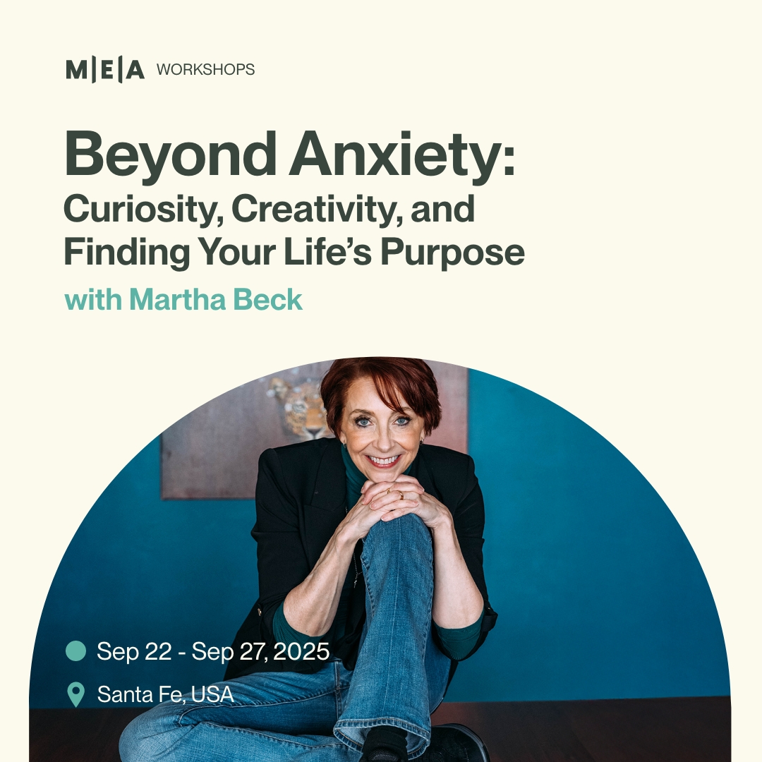 Spend five transformative days with author, sociologist, &amp; speaker Dr. Martha Beck &amp; Chip Conley in Santa Fe. Discover real-life solutions that will help you find your calm &amp; confidence &amp; transform your anxiety into a catalyst for growth, &amp; self-mastery. 
marthabeck.com/events/?utm_so…