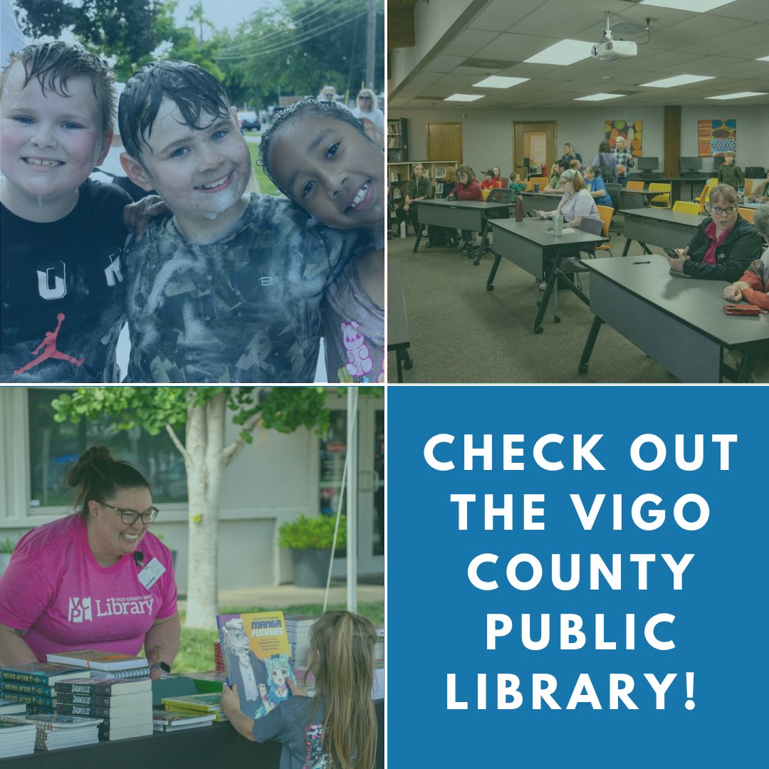 The Vigo Co. Public Library is a wonderful place to take children during the summer! There’s something for every age!

Visit their website to see a full listing of programs vigolibrary.org.

#VigoCountyCommissioners #VigoCountyPublicLibrary