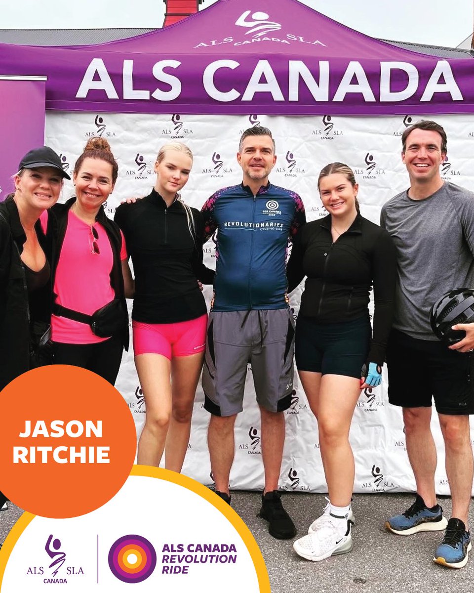 ALSCanada's tweet image. “ALS can feel incredibly isolating, but I’ve found strength in community. Support groups have connected me with other people who understand. I’ve also found purpose: joining ALS Canada’s Board of Directors and participating in fundraisers like the ALS Canada Revolution Ride.”…