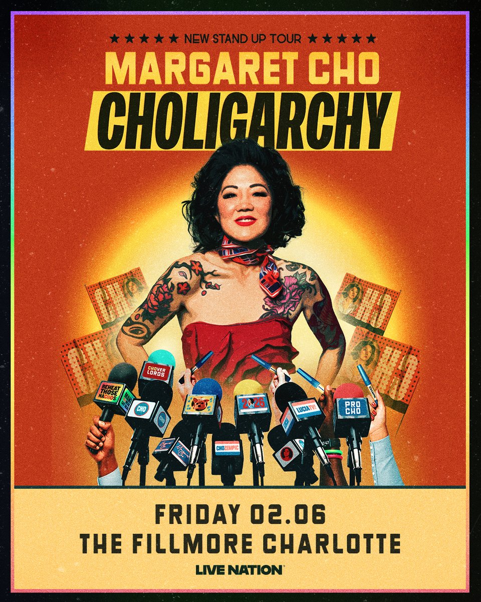 Margaret Cho: Choligarchy at The Fillmore on Friday 2/6! This show is For Mature Audiences. 

LN Presale 
Thu. 7/17 10 am | Code: LIGHTS

On Sale 
Mon. 7/21 11 am | bit.ly/46Fxpca