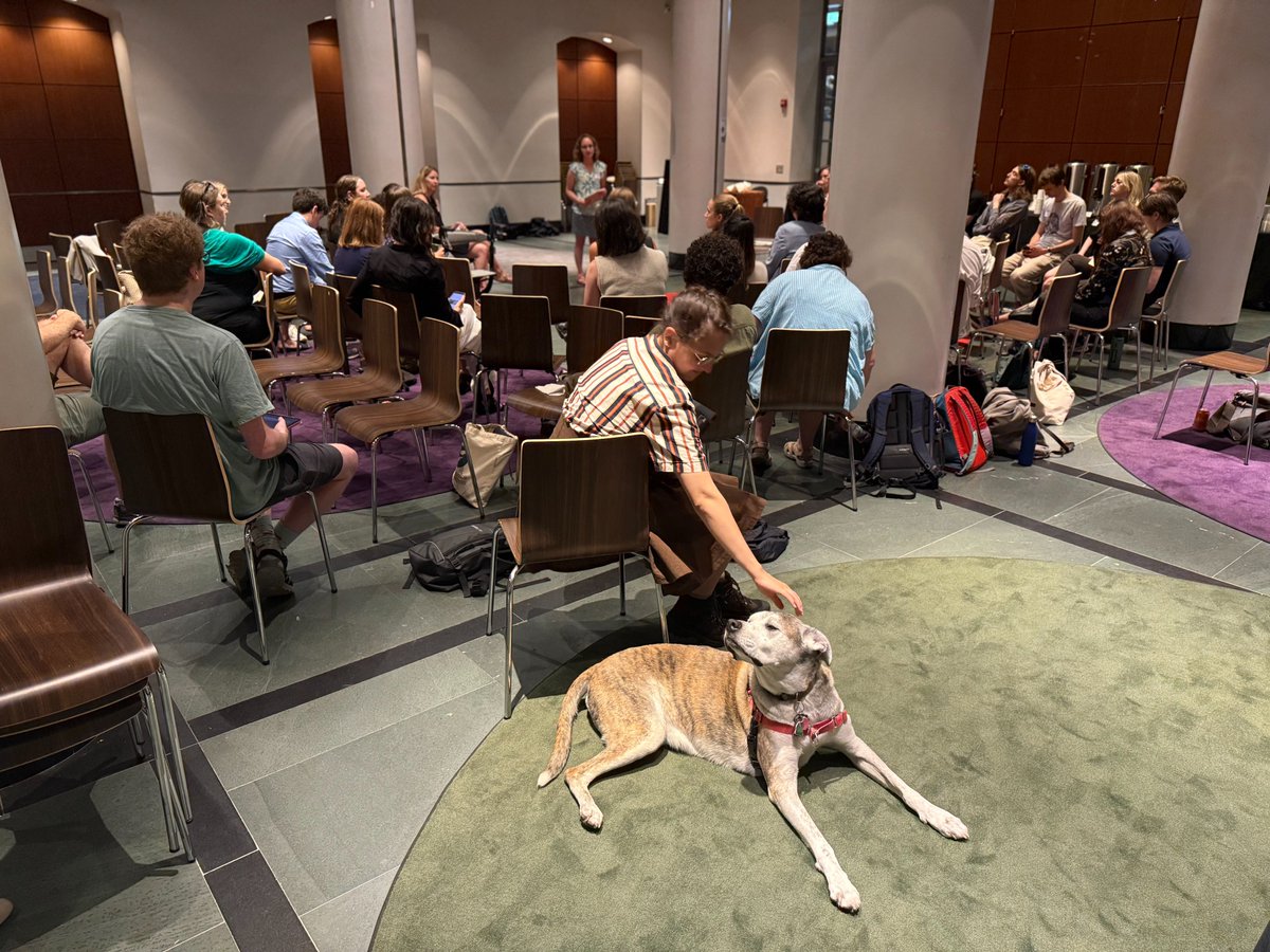 jeffrsebo's tweet image. Another year, another wonderful Wild Animal Welfare Summit at NYU, with a terrific set of lightning talks, group discussions, breakout sessions, and vegan meals — along with one very attentive dog. Thanks so much to all who attended!