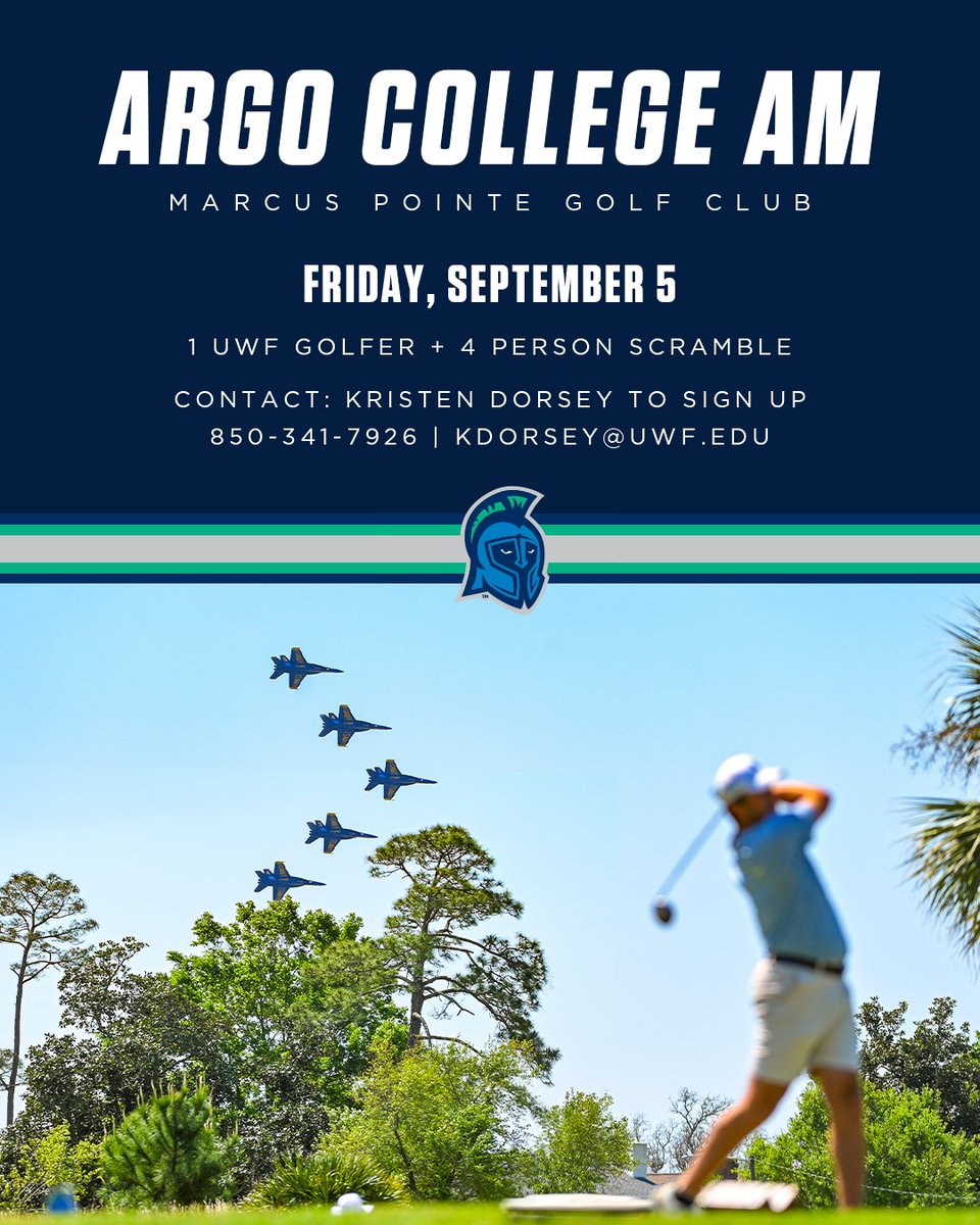 Want to play with a National Champion? Come out for the Argo College Am for your chance to play with and support the Men's and Women's teams! 

Swipe for more info ➡️
Contact Kristen Dorsey to sign up❕

#goargos