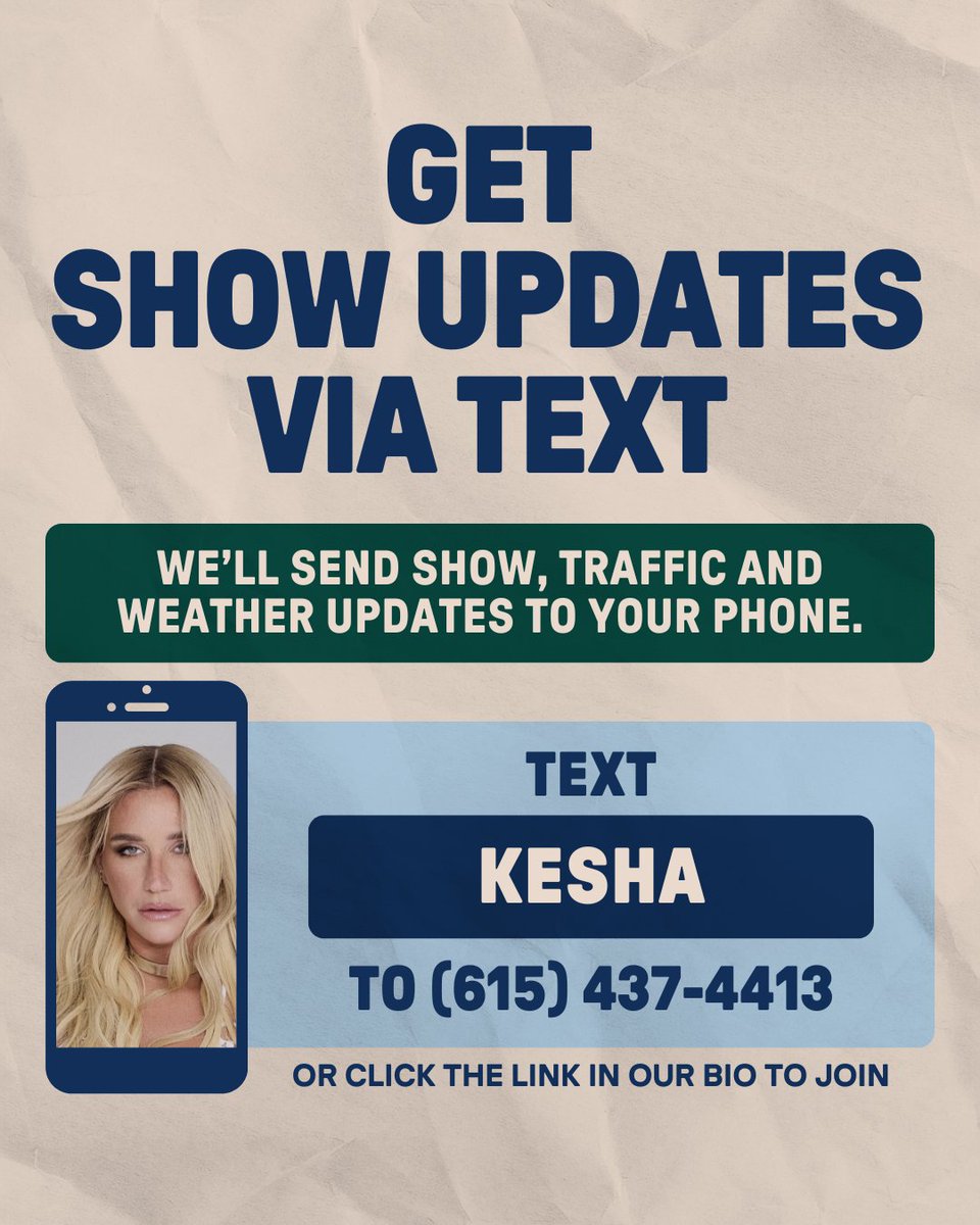 Ascend_amp's tweet image. β¨ TONIGHT - TUESDAY 7/15 β¨ Kesha & Scissor Sisters with Slayyyter at Ascend Amphitheater!
ποΈ Gates Open: 5:30 PM
πΆ Show Time: 7:00 PM
π² Want updates on tonight's event? Text "KESHA" to +1 (615) 437-4413
β¬οΈ Check out our upgrades π livemu.sc/3GHbI0u