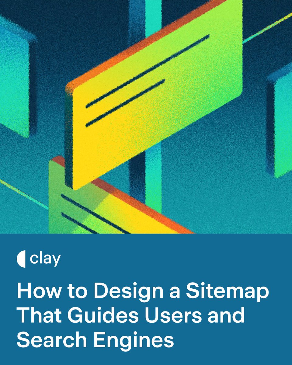 Learn how to craft sitemaps that guide both users and search engines in this guide: clay.global/blog/web-desig…

The challenge? Align business needs with user logic, keep it simple yet scalable, and serve people and crawlers.
__
#web #webdesign
